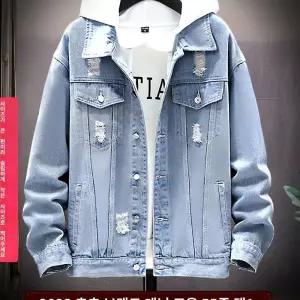 남자 데님 상의 스타일 빈티지 청셔츠 재킷 순면 청자켓