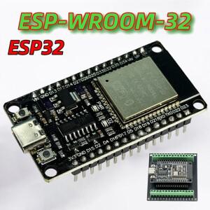 [호환품]ESP32 개발 보드 Type-C CP2102 WIFI 블루투스 모듈 듀얼 코어 무선 ESP-WROOM-32 확장 30 핀