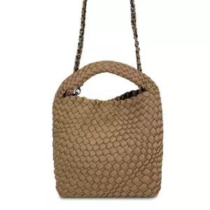 여성 토트크로스 파우치 여름 위빙백 가방 소 커피 (WFK43FA)