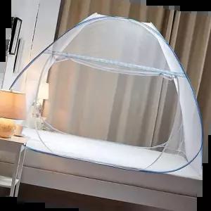 거실모기장 원터치 접이식 바닥 일체형 블루 모기장 180X200cm