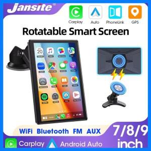 7/8/9인치 무선 카플레이 안드로이드 오토 지원 세로 및 가로 화면 차량용 미러 라디오 멀티미디어 비디오