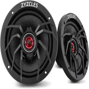 ZYZCLES 2026 업그레이드된 프리미엄 6.5인치 하이파이 동축 자동차 스피커 1000W 최대 출력 250W RMS 4옴