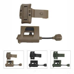 1개 전술 헬멧 라이트 MPLS CHARGE 3가지 모드 녹색 빨간색 IR 레이저 헬멧 램프 에너지 절약 사냥용 에어