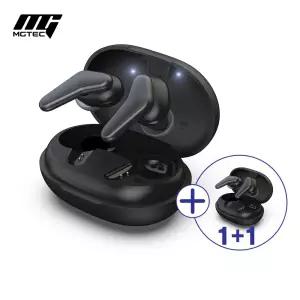 [1+1] 초경량 무선 블루투스 이어폰 마이크 커널형 IPX8 완전방수 운동용 통화용 엠지텍 V9