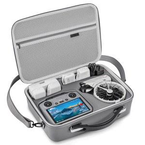 플립 모어 콤보용 STARTRC 사진 케이스, 휴대용 가죽 숄더백으로 RC2 / RC-N3 리모컨 7개의 배터리 충전 허브 65W 충전기 드론 액세서리 구성 가능