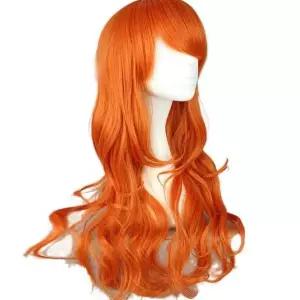 인모염색가발 파티 패션 생일 행사 파티가발 오렌지 (WFJ6Z1Y)