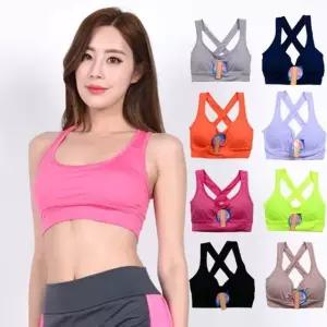 노와이어브라 스킨센스 브라탑 X끈 요가브라 흘 (WFK5NVI)