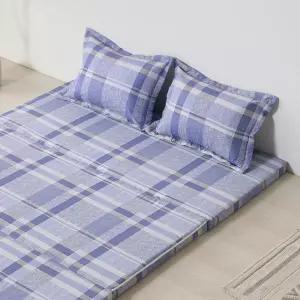 바른폼 접이식 3단 매트리스 바닥 침대 원룸 손님용 탄탄한 로이 싱글/더블/퀸 5cm