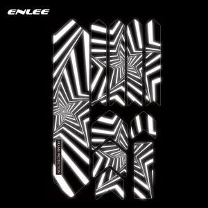 ENLEE MTB 자전거 스크래치 방지 반사 스티커 프레임 보호기 탈착식 도로 페이스트 가드 커버