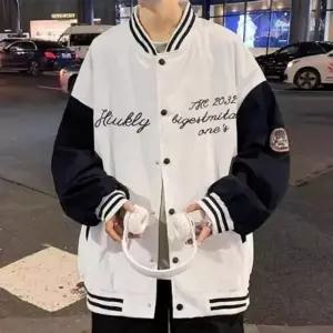 남성 레터링 포인트 야구 점퍼 DMS-JUA-Q4139325