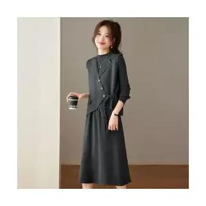 엘럽 여성용 정장세트 가을 겨울 니트 투피스 원피스 바람 스웨터 스커트 박템4