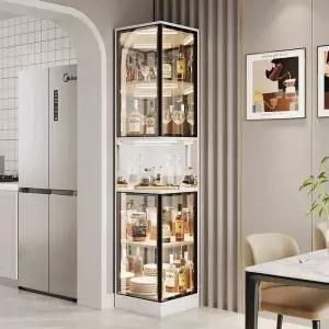 유리 장식장 진열장 코너 위스키 와인 장 피규어장 우유 틈새 정리 거실