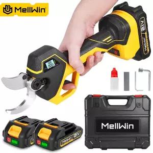 충전식 전동 함석가위 MELLWIN 45mm 브러시리스 가위 무선 정원 가지치기 과일나무 가지 마키타 18V 배터리