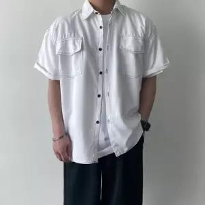 오버핏반팔셔츠 남성여름남방 남자캐주얼셔츠
