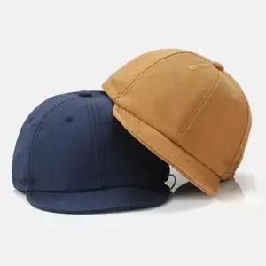 남녀공용 숏챙 캡 모자 무지 볼캡 베이직 코튼 캡