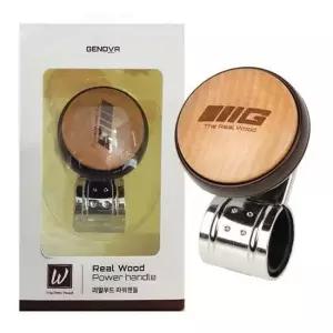 제노버 진짜나무 음각 볼베어링 파워핸들 메탈핸들 핸들손잡이 베어링핸들 차량용품 자동차핸들