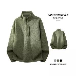 남친 가을 겨울 매머드 기모 보송보송 가디건 반 폴라폴리스 집업 OP4