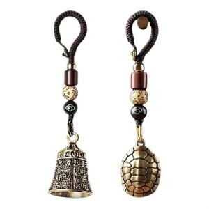 1+1 반야심경 종 장수 거북이 행운 건강 불교 용품 차량용 악세서리 키링 키홀더