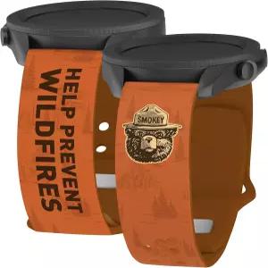 삼성 가민 화석 등과 호환 스마트폰 케이스와 어피니티 밴드 X 스모키 베어 HD 시계줄(22mm 길이 베어)