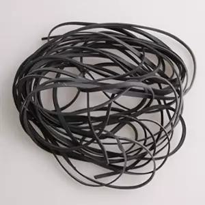 납작 생고무줄 검정 노랑고무줄 다용도 굵은 넓은 긴 책끈 2T 폭넓은