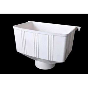 호퍼 지붕물받이 판넬 지붕빗물받이 배수구 데크 슬림핏 받이 천막 2용 빗물 50 공사 가정용 길이1m 현관 75