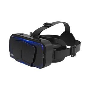 스테레오 헤드폰이 장착된 3D VR 헤드셋, 영화 및 게임용 4.7-7인치 장치 장착 가능