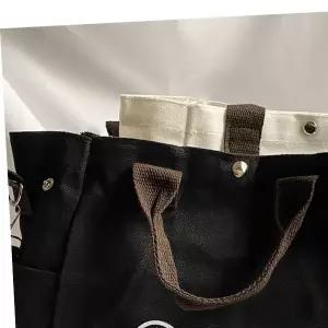 심플 라인 베어 테디베어가방 에코백 뽀글이 인형 보조가방 크로스백 2Colors