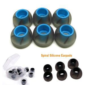 HIDIZS Mermaid MS4/FiiO FH1s/Moondrop Kato/Qcy T13 헤드셋 이어 머프 용 형 헤드폰 3 세트 나선형 실리