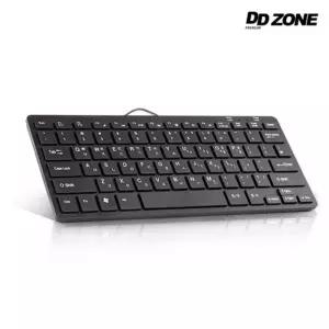 DDZONE 유선 미니 키보드 DK-500M/소형/노트북/랩탑/태블릿/PC/휴대/용/여행/경량/저소음/다용도/선생님