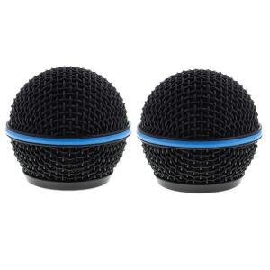 Bolymic RK323G 마이크 그릴 Shure Beta58 용 교체 윈드 스크린 폼 2 팩 포함
