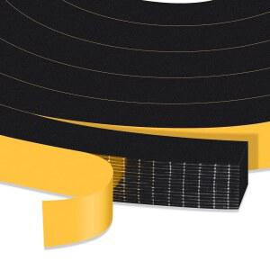 트리시키 창문 단열재 풍화 제거 문용 고밀도 단열 테이프 방음 방풍 도어 접착 폼 개스킷 방진 1/2 in x 13Ft