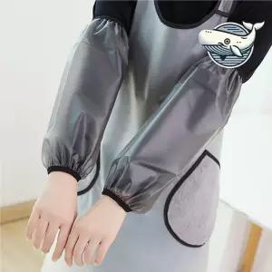 방수 미술 작업용 블랙 팔토시 소매 기름 막이 반투명 화방?토시