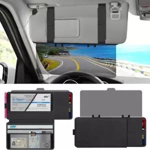 등록 및 보험 보유자가 있는 차량용 편광 선바이저 익스텐더 업그레이드 바이저 선 블로커가 태양