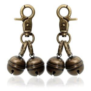 스냅 클립이 달린 개 목걸이용 KITTAIL 구리 방울 - 개/고양이용 순수 구리로 제작 맑은 소리와 녹슬지 않음 새들을 보호하세요 야생동물, 반려동물의 크리스마스 소리를 알아보세요