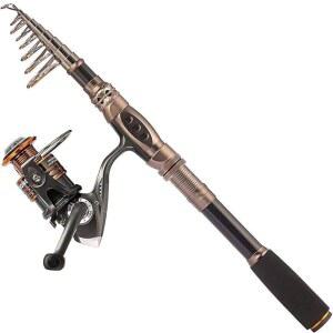 플러스이노 낚싯대와 릴 콤보 탄소 섬유 텔레스코픽 바다 소금물 담수 키트 낚싯대