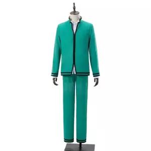 사이키 쿠스오의 재난 코스프레 옷 교복 치무나노 쿄이치 풀 세트 재킷 바지 S