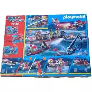 플레이모빌 소방 구조대와 개인용 수상 오토바이 장난감