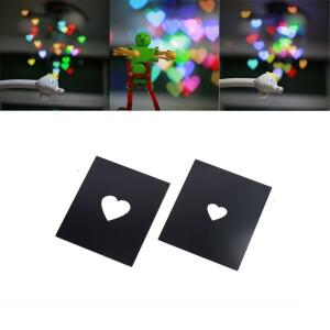 보케 효과 하트 모양 필터  49 52 82mm P 링 코킨 세트 캐논 니콘 용누오 렌즈용