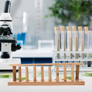 나무 튜브 랙  홀더 실험실 스탠드 벽용 레이스 지원