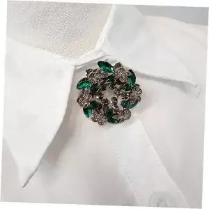 꽃모양 큐빅 브로치 여성 코사지 정장 액세서리 웨딩 파티 드레스 포인트