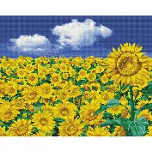 들판 알록 해바라기보석십자수 캔버스 꽃보석십자수