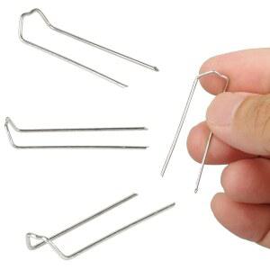 꽃무늬 U자형 핀 150개, 폼 화환, 꽃다발 식물, 고사리 이끼용 4.5cm(1.8인치) 녹화 - 금속 공예