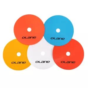 오레인 뛰어난 시인성 납작콘 접시콘 10개입 5컬러 드리블세트 축구연습장비 축구연습용 미니축구 드리블대