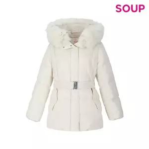 [롯데백화점]SOUP 퍼카라 벨트 숏패딩 (SBBDO34)