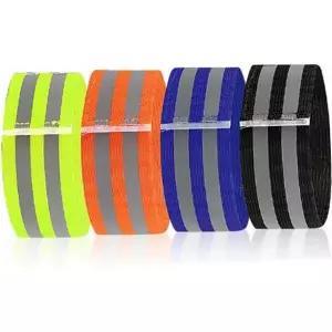 안전 반사 밴드 고휘도 작업용 반사용품 야간 반사 밴드 야광 자전거 라이딩 스트랩 운동 활동 러닝 고무