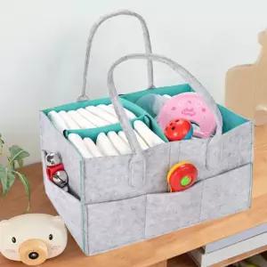 기저귀 가방 유모차 정리 칸막이 펠트 수납 외출 휴대 편리
