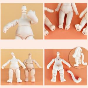 몽테조이 Ob11 이동식 볼 조인트 바디 배 Gsc 헤드 1/12bjd Obitsu 11 소년 소녀 장난감 인형 액세서리 용