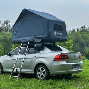팽창식 루프탑 텐트 로고 글램핑 야외 텐트 다용도 쉘 윙 대형 내부 경량 방수 루프탑