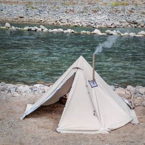 파키세투스 핫 텐트 (굴뚝구멍 및 스노우 스커트 ) 5 24피트 7 21피트 스탠딩룸 2 4인용 4계절 백패킹 텐트 티피 텐트