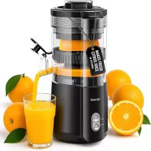 키레인 일렉트릭 오렌지 주스기 청소 브러시가 있는 핸즈프리 시트러스 레몬 라임 자몽 석류용 고성능 자동